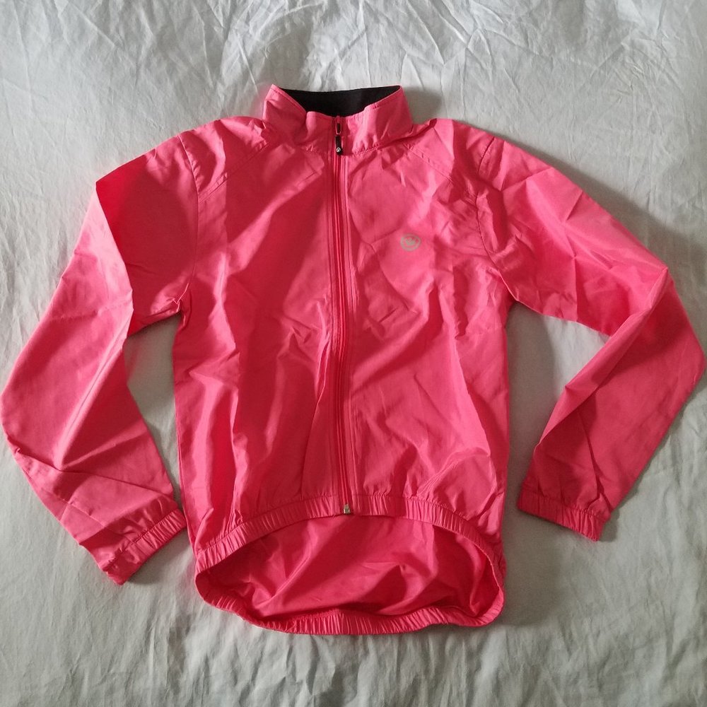 CANARI Women's Wind Shell Hot Pink Full Zip Cyclin